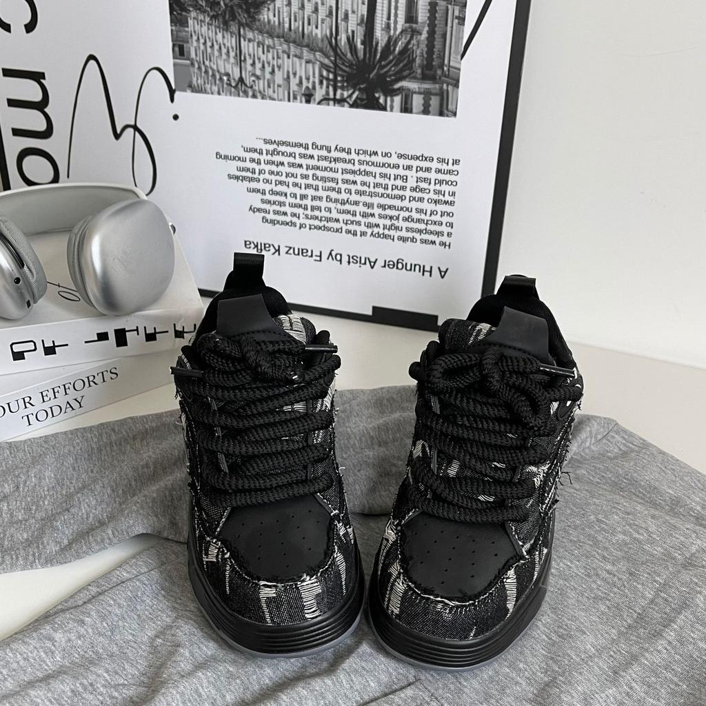 Nuove scarpe casual da ginnastica estive a suola spessa rialzate stile Harajuku 'dad shoes' sneakers ins
