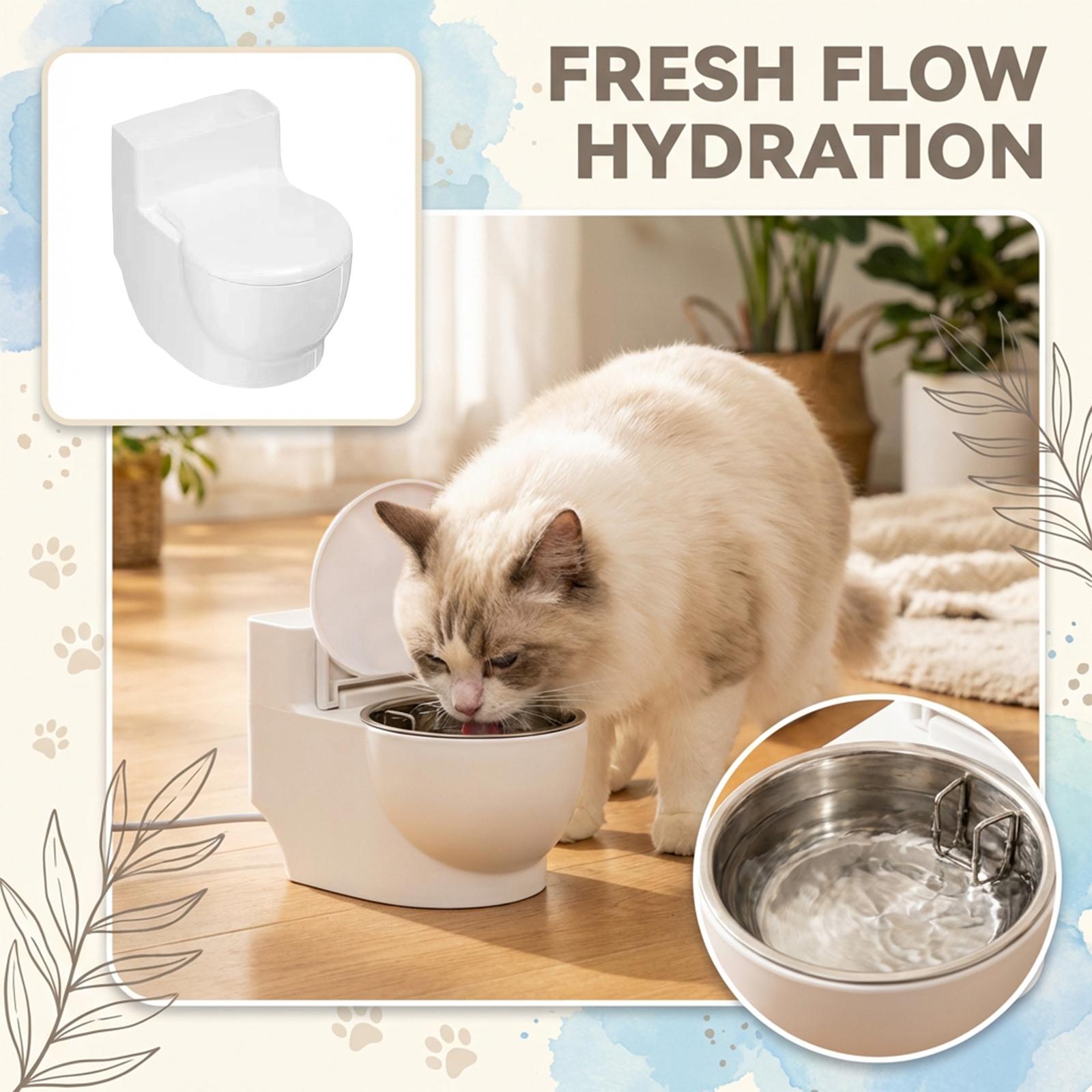 

Pet Fun Toilet Water Dispenser One Size белый