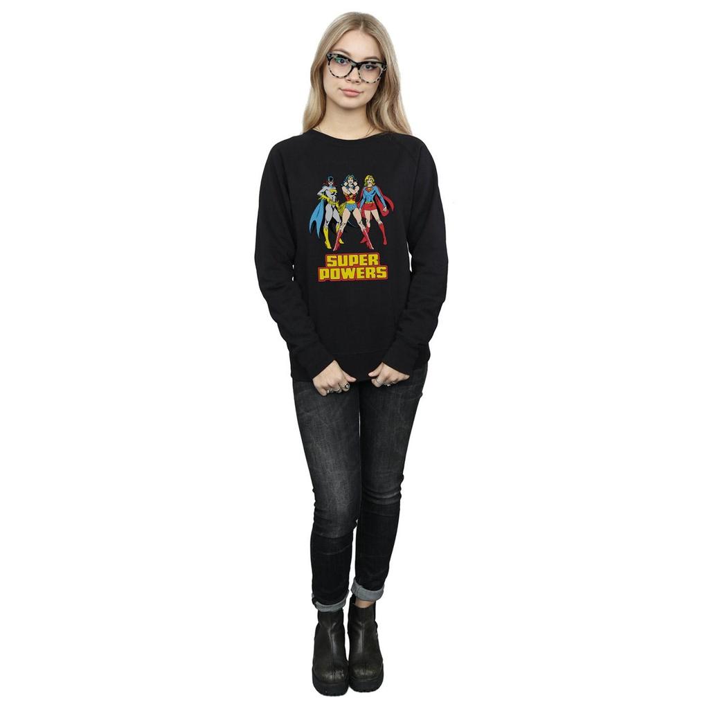 DC Comics Womens/Ladies Super Power Group Wonder Woman Sweatshirt