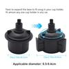 Dual Clamp Car Cup Phone Mount, Flexible Gooseneck 360°Rotatable Bracket Holds Two Smartphones, Universal Auto Cup Slot Stand