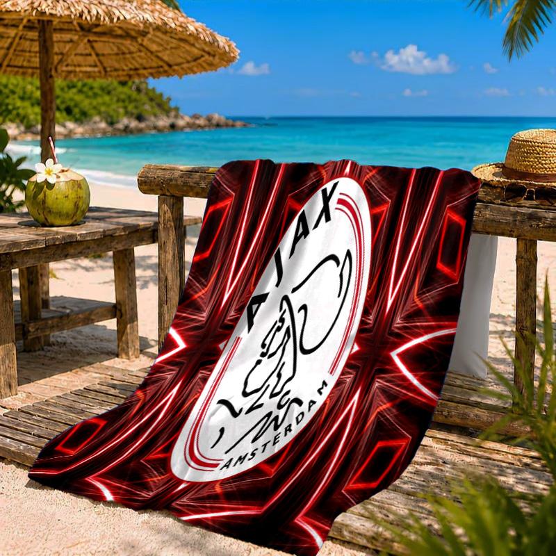 Kühler Ajax Amsterdam Spirit Strandtuch Mikrofaser Strandtuch, Leicht und Schnelltrocknend, für Sommerreisen, Schwimmbad-Fan Geburtstagsgeschenk