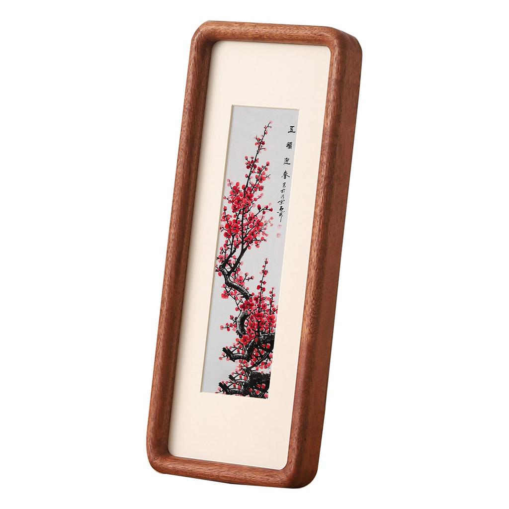 Modern Solid Wood Photo Frame with Double Rounded Corners - Decorative Gift for Entryway or Hallway