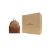 COACH Court Coated Canvas With Refined Pebbled Leather Backpack Large Women's Brown Monogram 5671-IME74