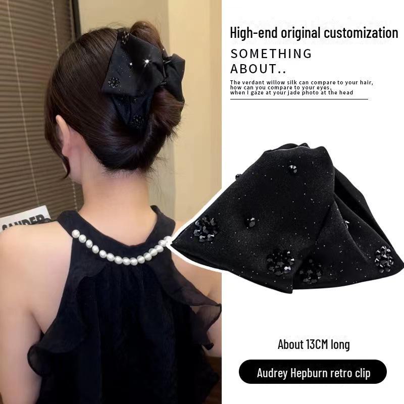 2024 Audrey Hepburn Elegant Luxury Hairpin: Versatile Shark Clip Headdress