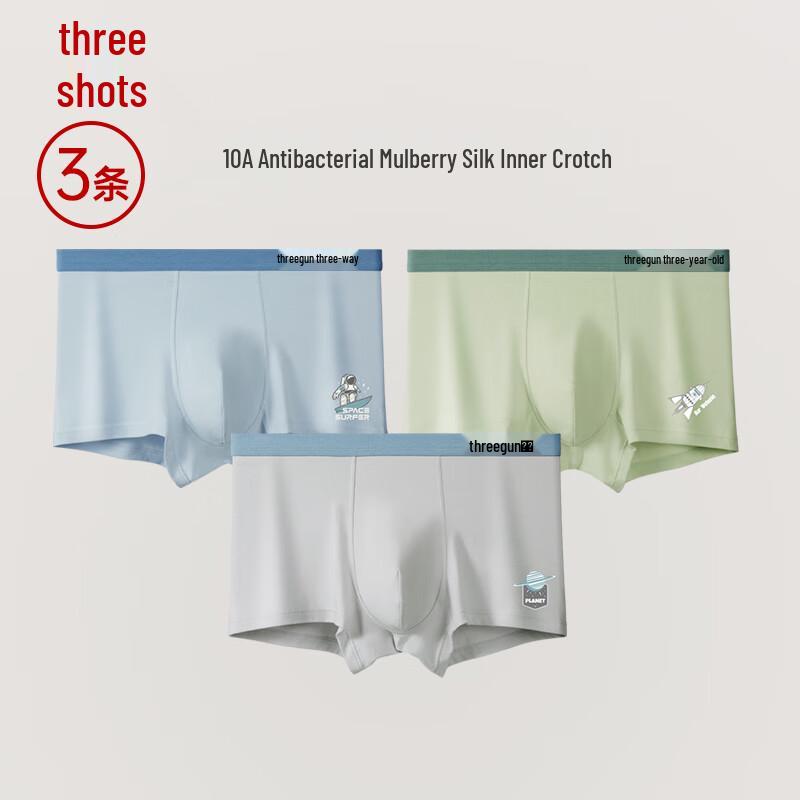 

Sanqiang Boys Teen Antibacterial Cartoon Print Boxer Briefs 3-Pack XL