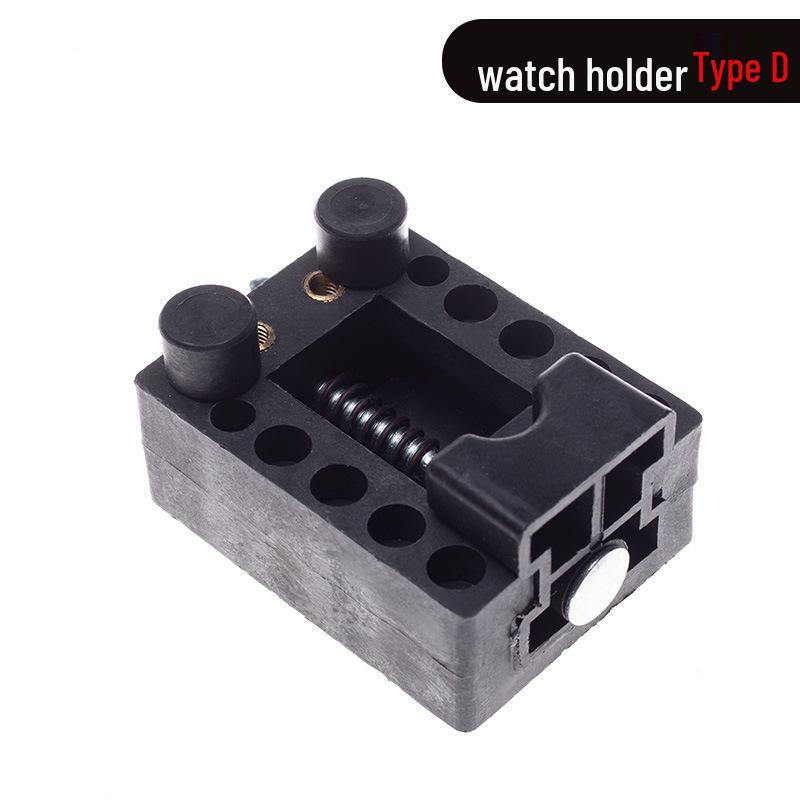 Multi-Style Watch Repair Kit: Case Opener, Stabilizing Holder & Face Fixing Tool.