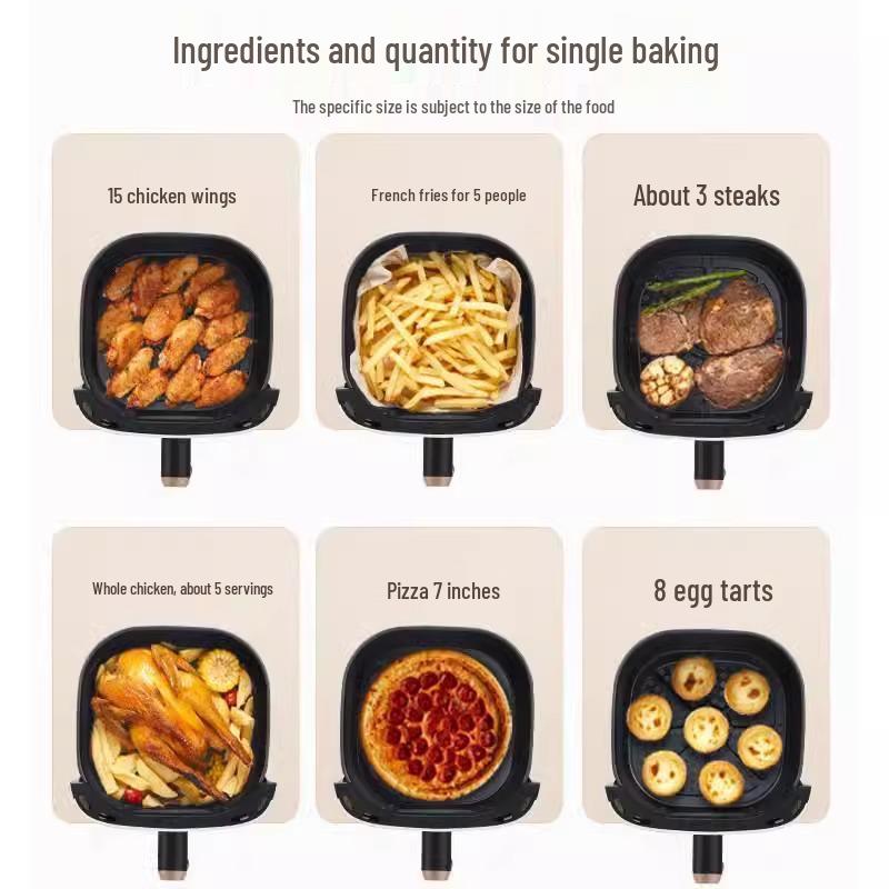 Large Capacity Multi-Function Air Fryer Oven with Safety Features and No-Flip Steam Tender Bake