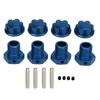 17mm RC Wheel Hubs Hex Kit Aluminium Alloy RC Wheel Hubs Adapter for TRAXXAS 1 10 Upgrade Blue
