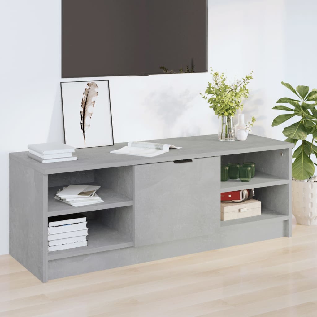 TV Cabinet Concrete Grey 102 x 35.5 x 36.5 cm Particleboard