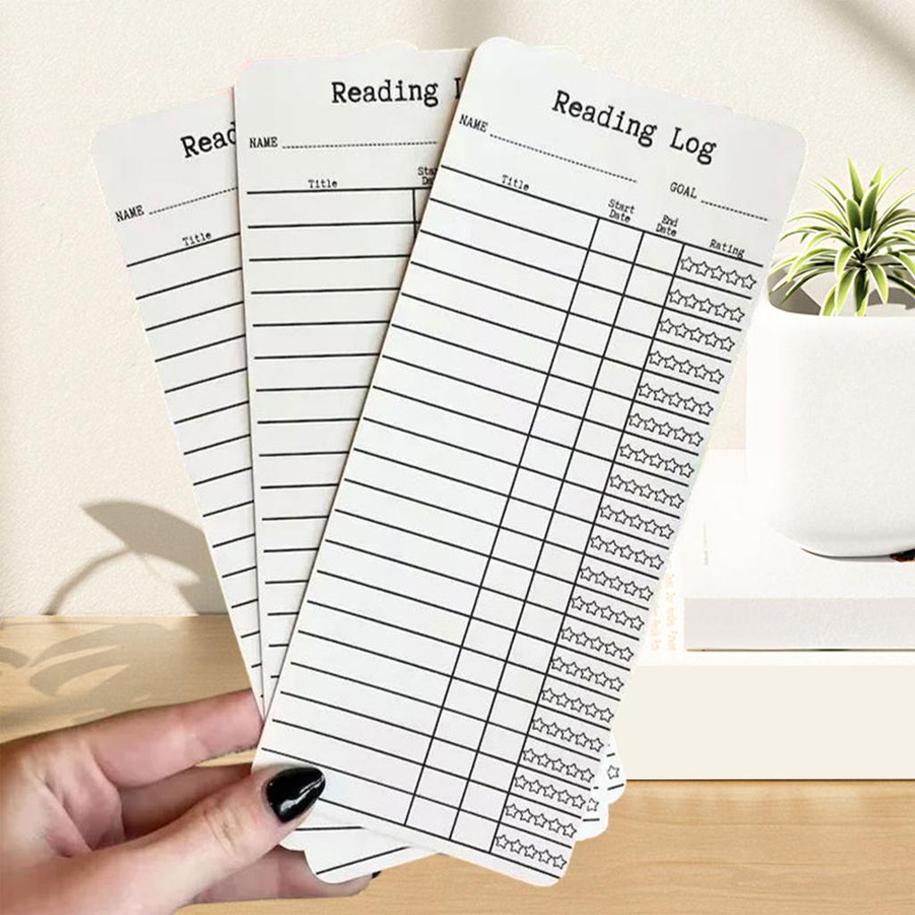 Leselogbuch Tracker Journal zur Verfolgung des Lesefortschritts Start- und Enddaten mit Bewertungssystem für Bücher und Literatur