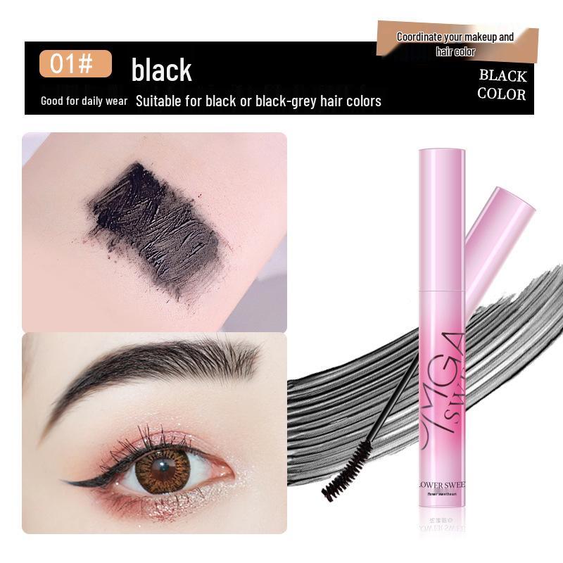 

OMGA Стойкий матовый тинт для бровей с цветочным узором - Не размазывается, Натуральный, Подходящий для студентов макияж Standard Size чёрный