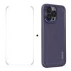 For iPhone 14 Pro Max Case Matte TPU Phone Cover with Lens Film+9H Glass Protector