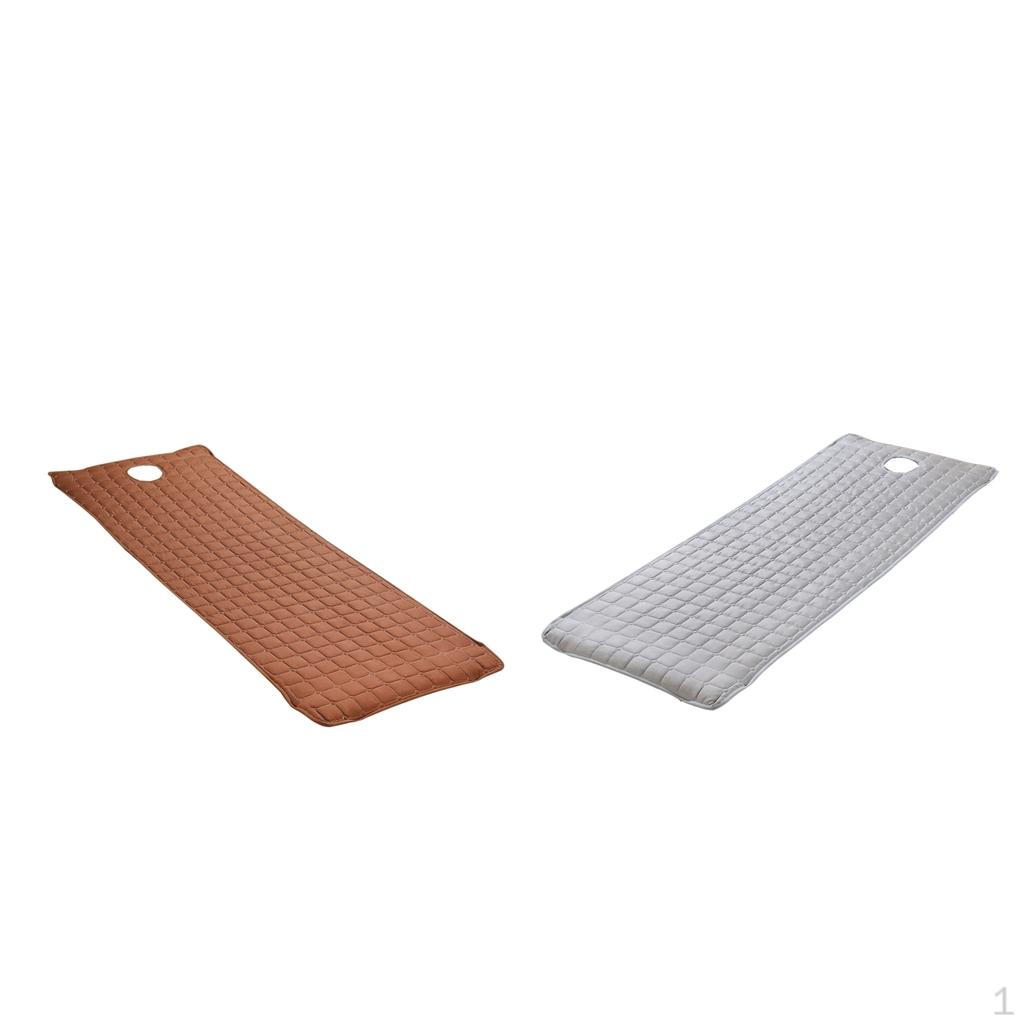 

Косметическая накидка на массажный стол, простыня с отверстием 73x27 белая/кофе