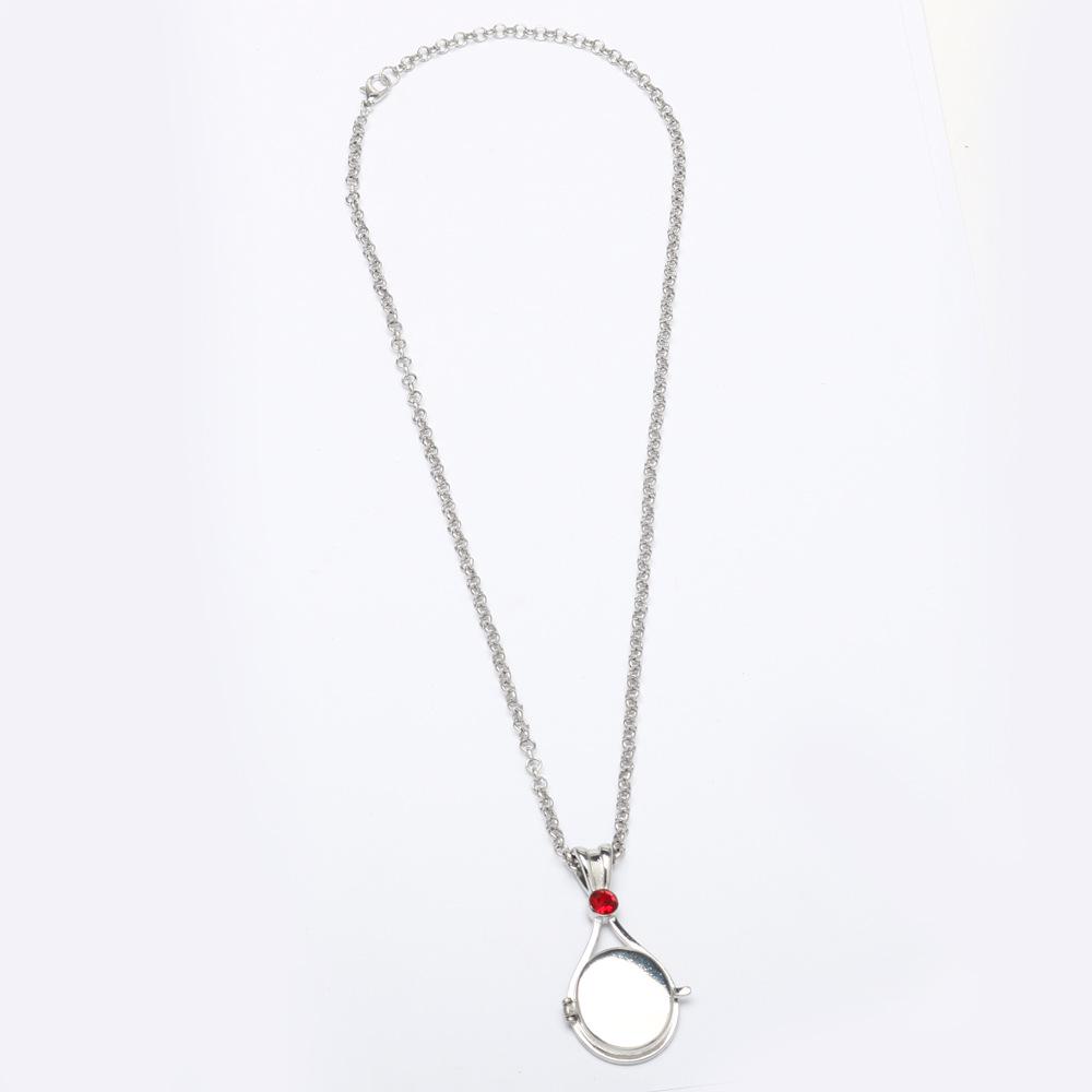 Anime-themed Red Sand Imprint Mermaid Shell Magnetic Necklace