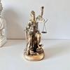 Nordic Retro Creative Home Resin Balance Muse Sitting Ball Decorative Ornament Sculpture Desktop