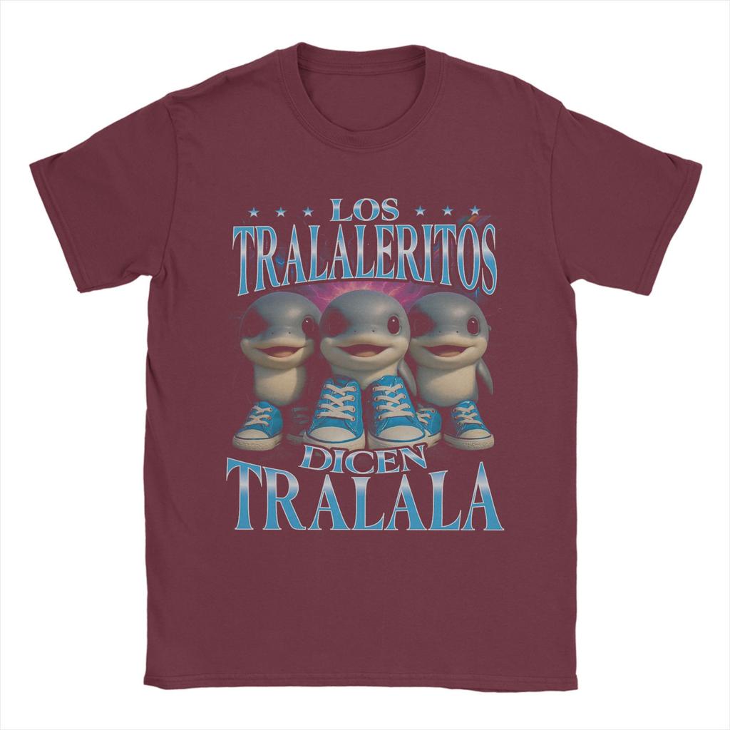 Herr Los Tralaleritos Säger Tralala Italiensk Hjärnröta Bootleg T-shirt Toppar Kortärmad Rundhalsad T-shirt