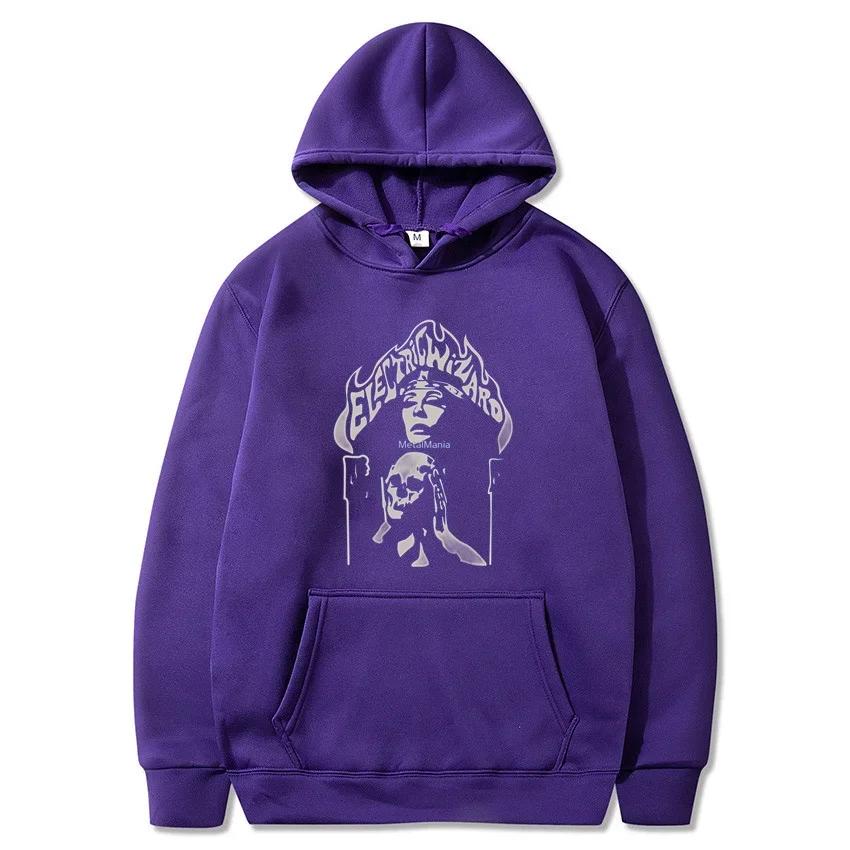 Electric Wizard Pullover Hoodie Memory Cozy Fleece Clothing Men's Versatile Casual Pullover Hoodie Fashionable Pullover Hoodie