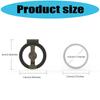 Double Hoop Magnetic Phone Holder with Full Rotation Capability Foldable Metal Construction for Desks