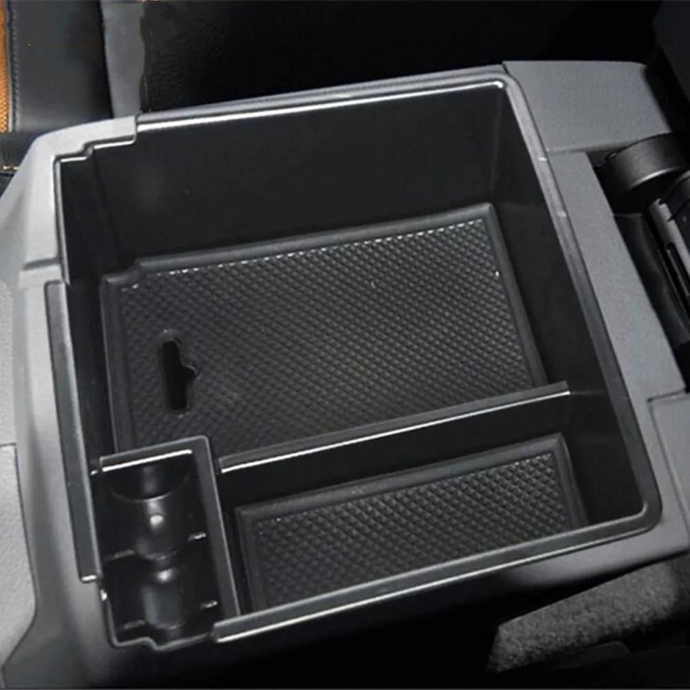 Black Car Center Console Armrest Storage Box For Ford Ranger 2016-2018 Organizer Storage Glove