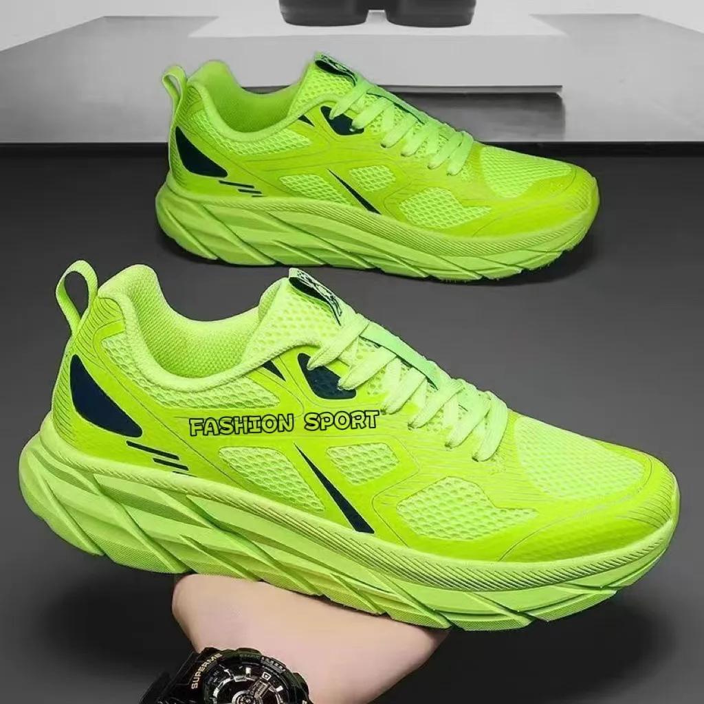 

2205 Men s Running Shoes Marathon Breathable Lightweight Women s Comfortable Casual Athletic Nonskid Walking Sports Sneakers 47 зелёный