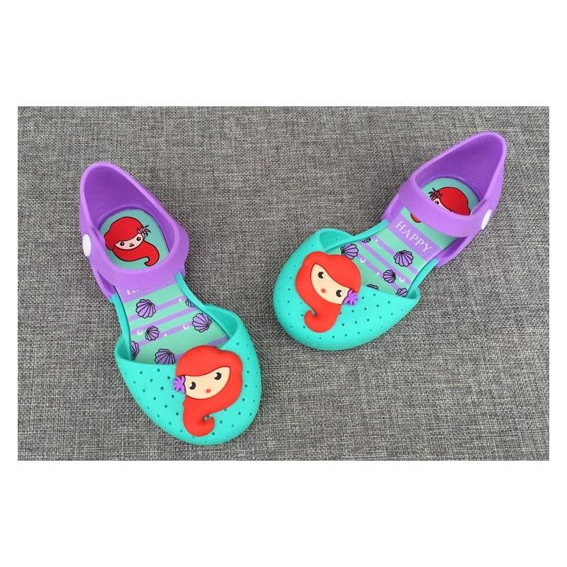 Neue Mini Melissa Meerjungfrauen-Sandalen für Mädchen, Prinzessinnen-Babyschuhe, in US-Größe 813