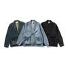 Plus Size Retro Denim Frog Button Jacket - Chinese Autumn/Winter Style
