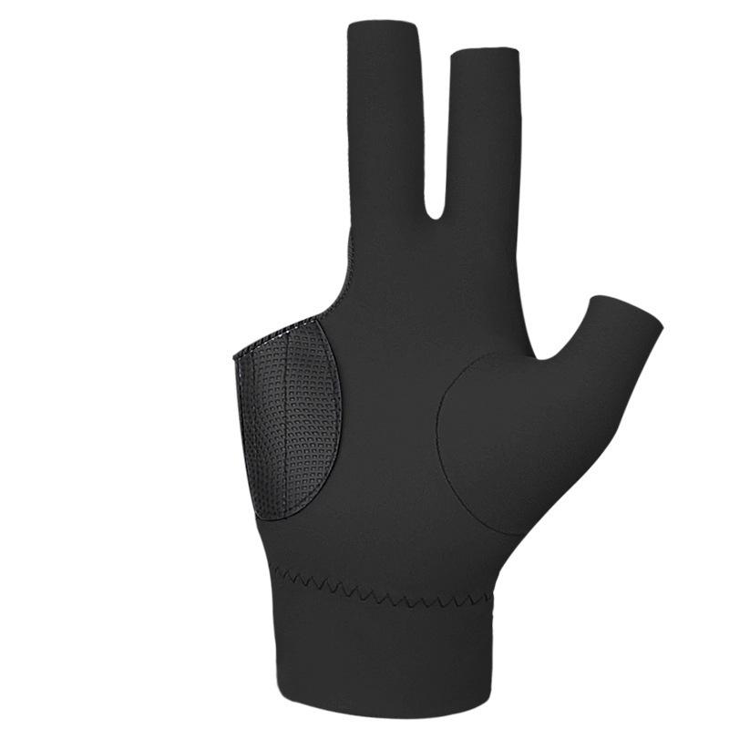 Lightweight, breathable, non-slip three-finger gloves for men and women, perfect billiards/pool hand protectors.