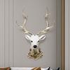 BEPAN Resin decorative items, American-style living room TV background wall decorations, wealth-attracting deer head wall hangers