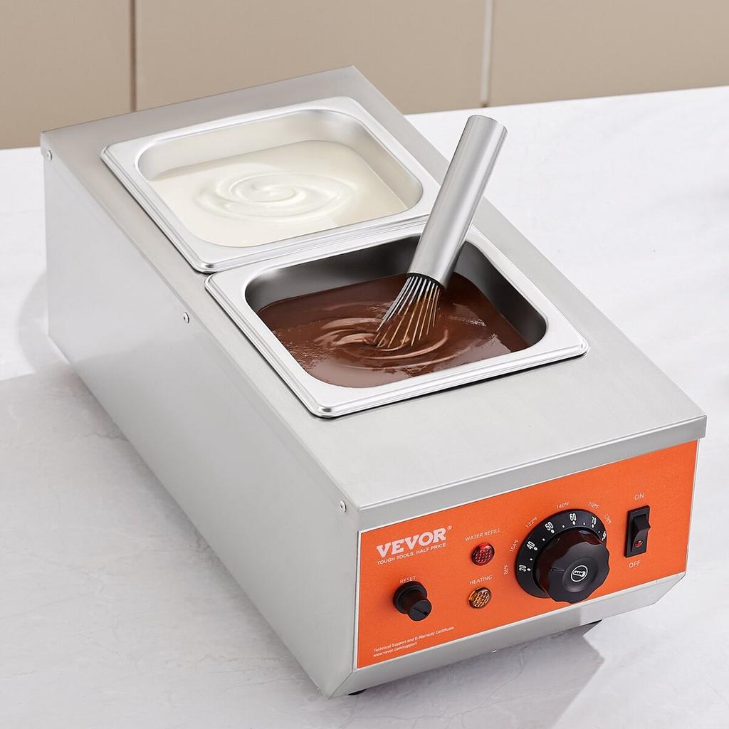 Chocolate Tempering Machine Chocolate Melting Pot 9 Lbs 2 Tanks