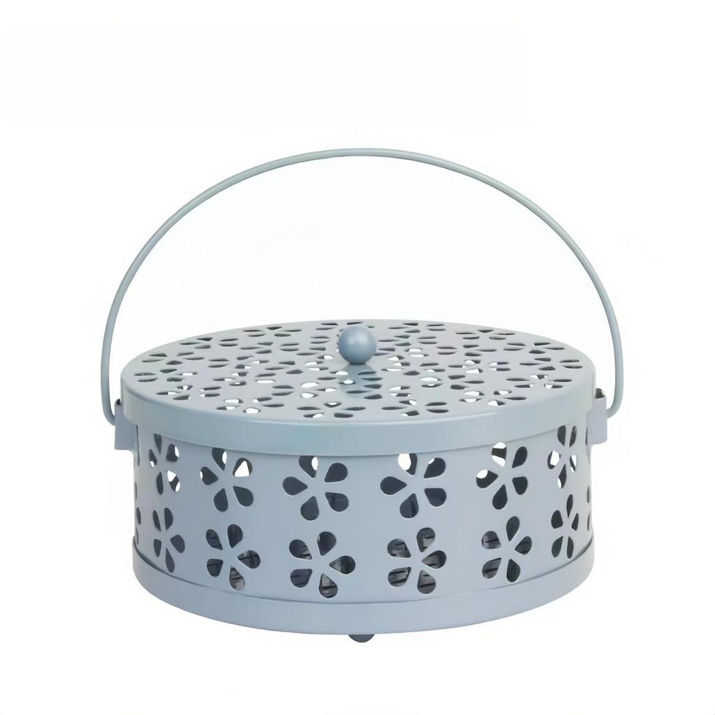 Mosquito Coil Holder Box, Mosquito Coil Burner Container, Mosquito Repellent Coil Stand for Home, Garden, Outdoor and Camping