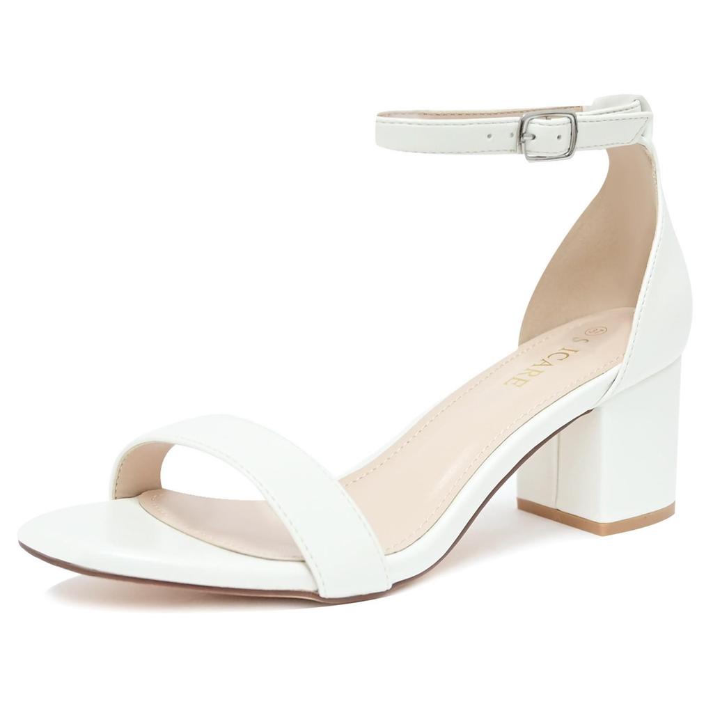 In Stock Black Women's Plus Size Chunky Heel Open Toe Sandals for Summer 2025