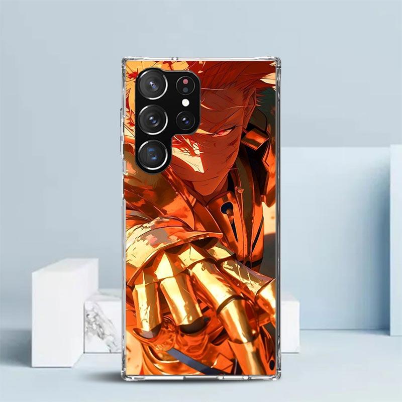 Fate Zero Stay Night Gilgamesh Phone Case For Samsung Galaxy S24 S25 Edge S26 Ultra S22 S23 Plus S21 + S20 FE Soft TPU Back Cove