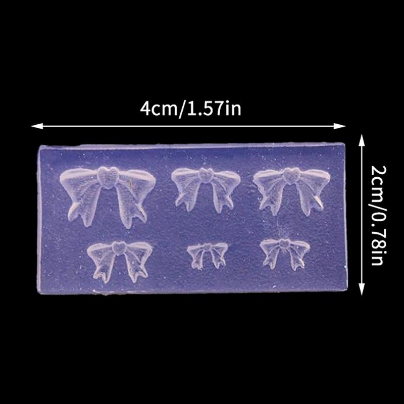 Cartoon Silicone Nail Mold Bow Flower Nail Decorations Nails Diy Design Stereoscopic Stamping Plate Manicure Tools Art Supplies