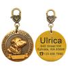 Personalisierter Hundemarke Kostenlos Gravieren Hunderasse Namensschild Anti-Verlust Haustierhalsband Anhänger Für Pitbull Bulldog Kupfer Halsbandmarken