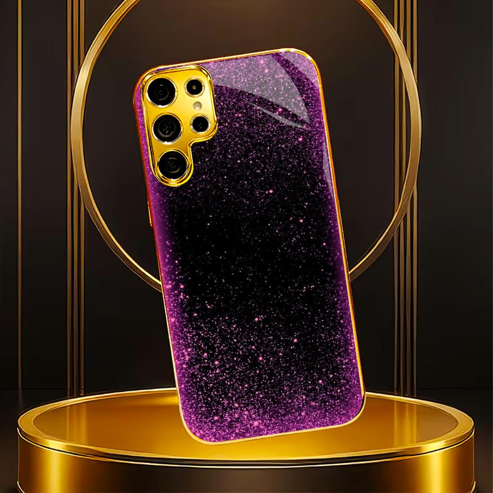 Violet Or Tendance Téléphone Portable Modèle Best-seller Coque Téléphone Coque Téléphone Verre pour Samsung Galaxy S26 S25 S24 S23 S22 FE, Ultra, Plus
