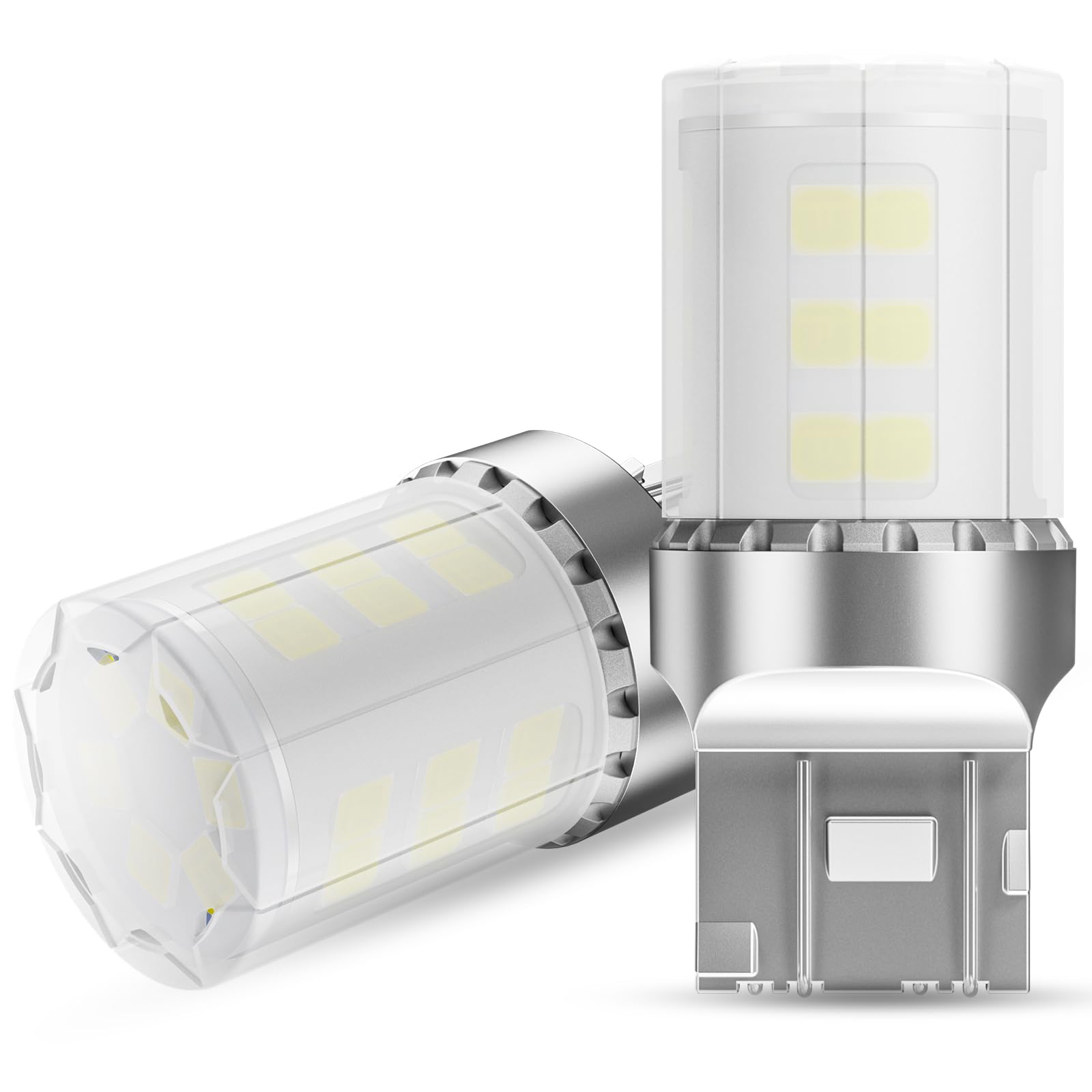 

BORDAN T20 LED Double White Explosive Brake Lamp Tail Lamp, White, Stealth 6x Brightness, T20 LED белый