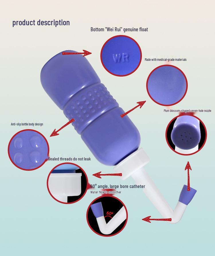 Compact Portable Bidet for Women - Baby, Vulva, and Postpartum Cleansing Douche