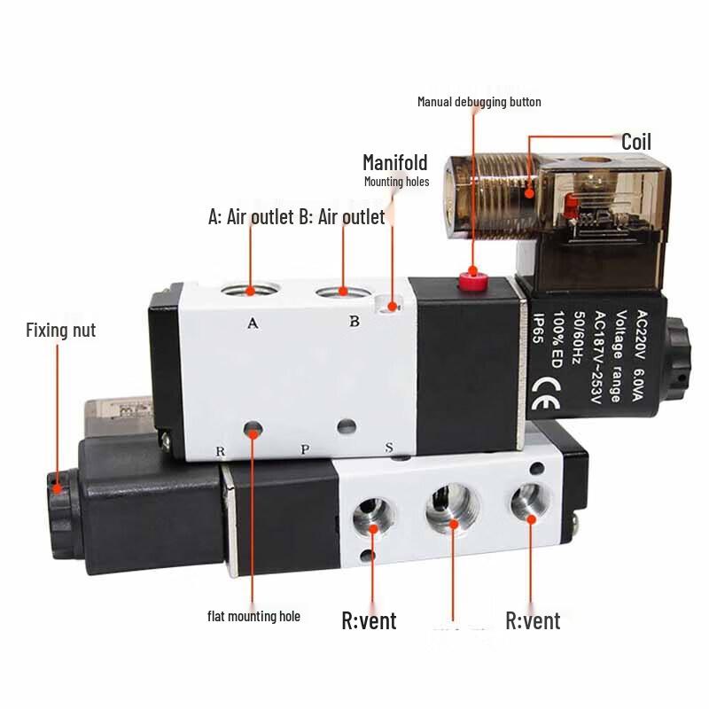 KYCH 3V310 Series 2-Position 5-Way Solenoid Air Control Valve