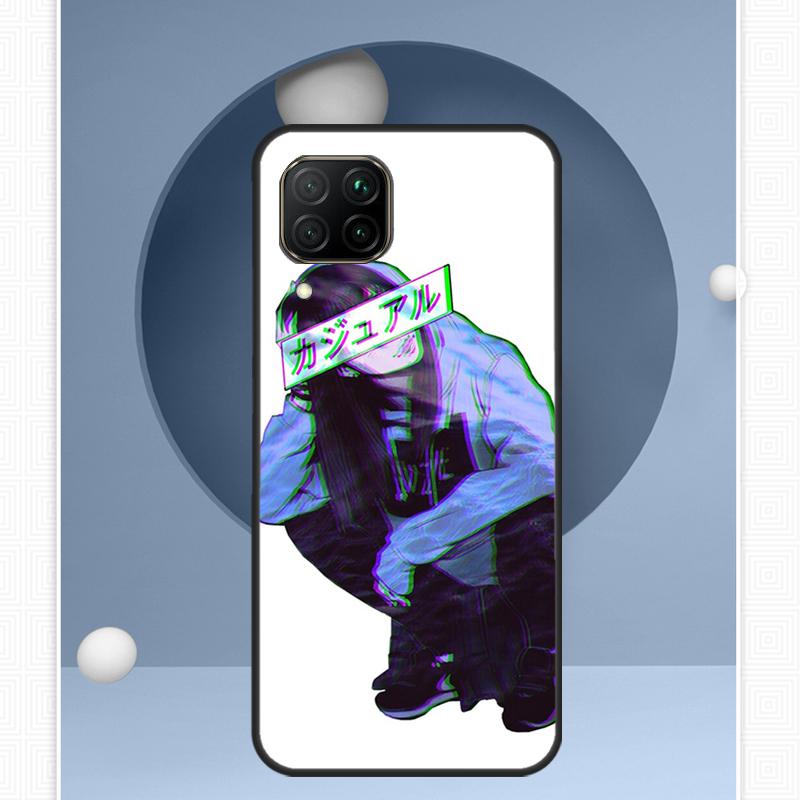 Sad Japanese Anime For Huawei Nova 12i 12s 11i 8i Y91 Y60 Y70 Y72 Y90 Y61 9 10 SE P20 P40 Lite P30 P60 Pro Case