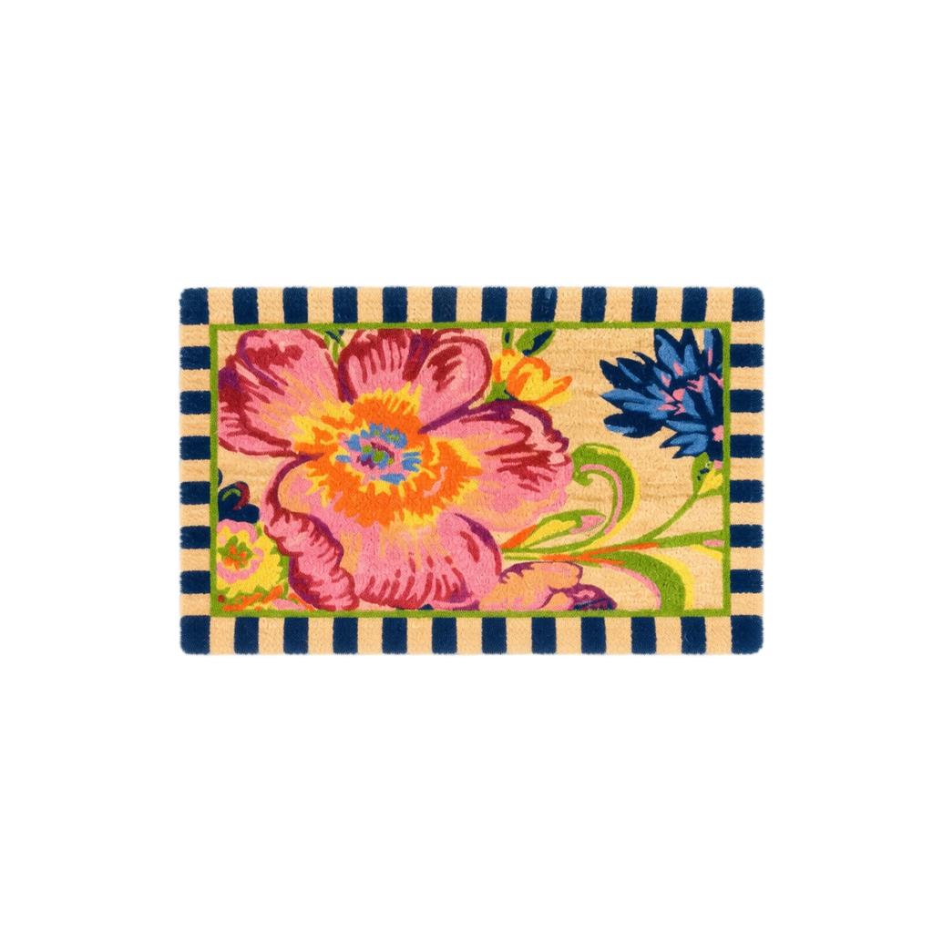 Faux Doormat 4060cm, Absorbent Non- Bath with Floral Design, Entryway for Home