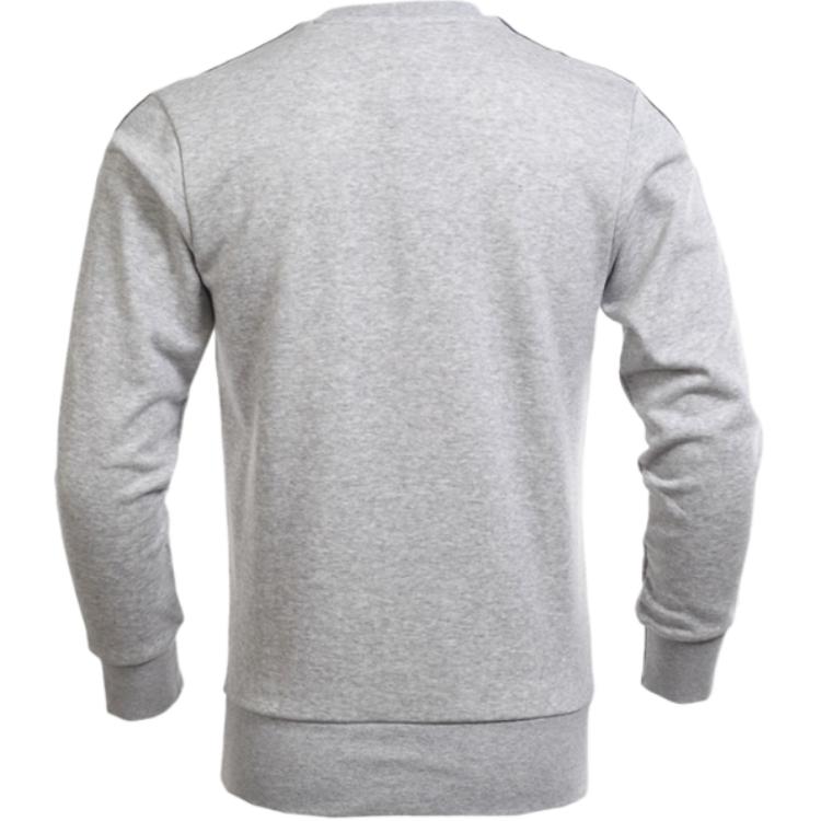 Adidas Sports Basic Lifestyle Casual Series Round Neck Fashion Versatile Pullover Sweatshirt Men Sweatshirt Gray BR1033