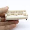 1/20 1/25 1/30 Scale Miniature Sofa Model Figure With Pillow Cushion For Doll House Enthusiasts And Craft Model Project