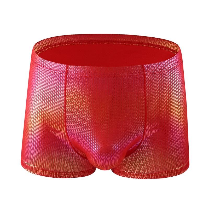 Men's Underwear Mid Waist Sexy Youth Men's Plus Size Comfortable Breathable Flat Corner Shorts