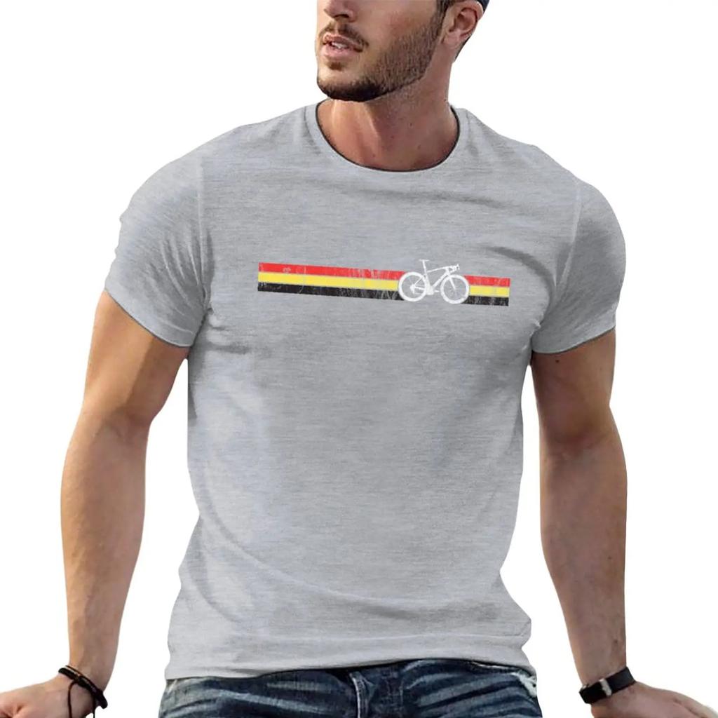 New Belgian Cyclist Bike Racing Belgium Flag Cycling T-Shirt Anime Clothes Short T-shirt T Shirts for Men Cotton