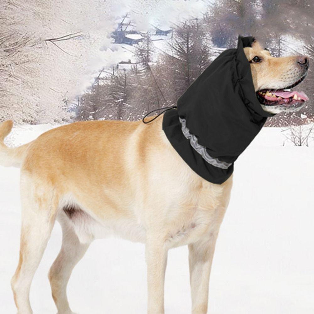 

Reflective Dog Warm Headband Fleece Dogs Soothing Head Cover Pet Head Sleeve Dog Scarf Hat Outdoor S зелёный