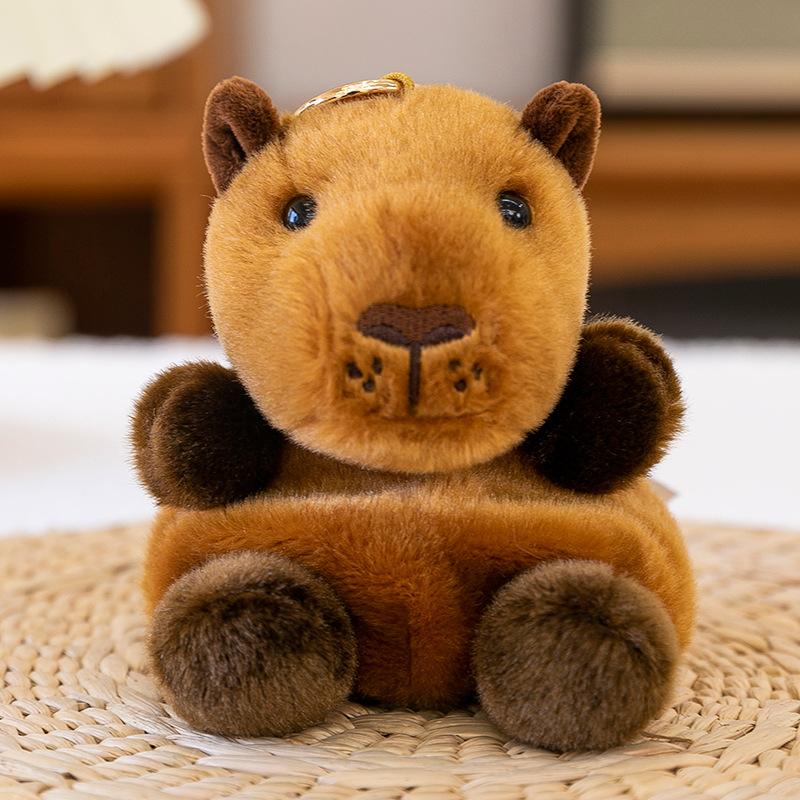 

Cartoon Sandbag Animal Capy Doll Sea Otter Doll Panda Lion Giraffe Small Pendant Keychain Plush Toy Women 15cm (0.1kg)