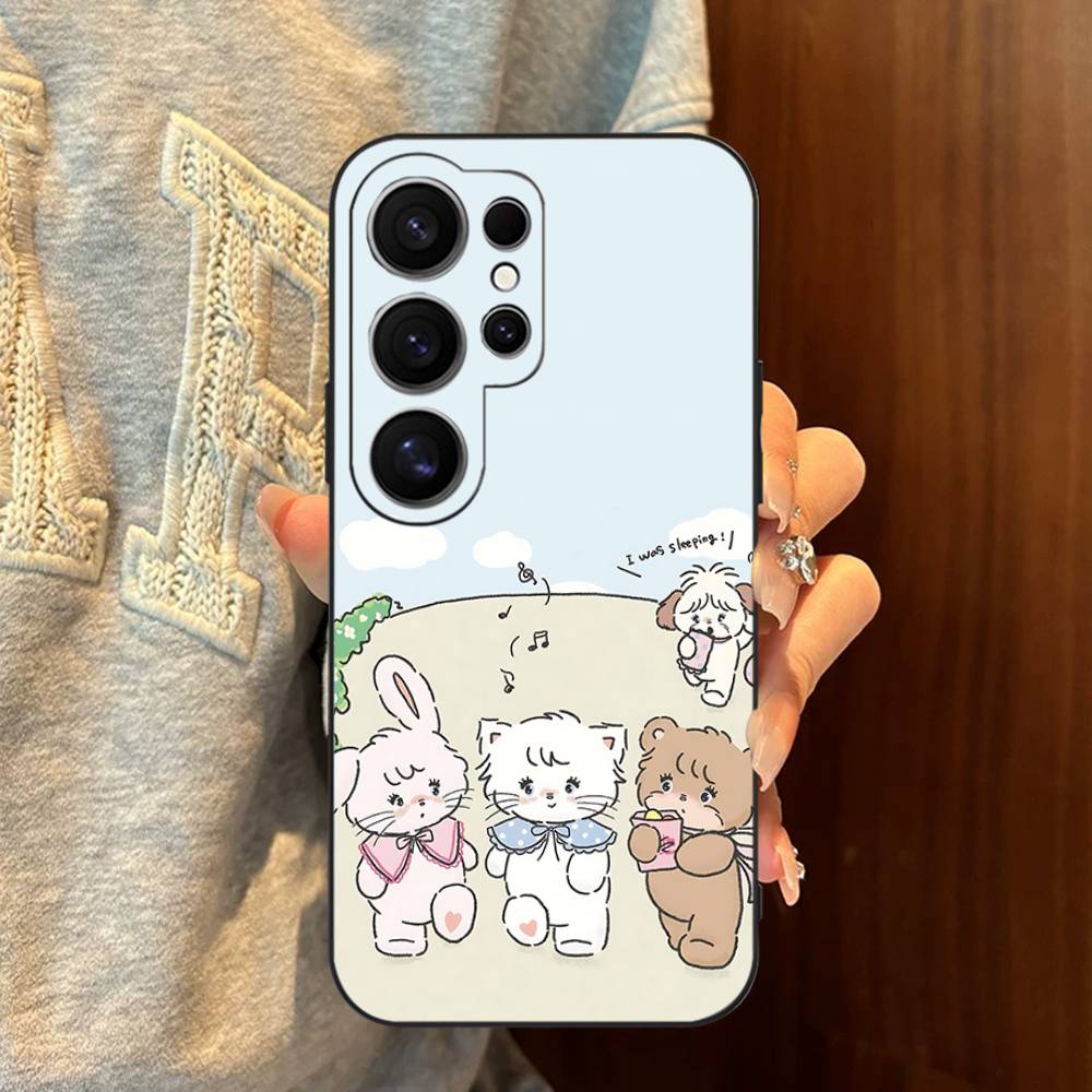 Cute M-mikko C-characters Phone Case For Samsung S 24 Fe 25 Ultra Plus 20 Lite 21 30 22 23 24 22 Ultra 5G Fundas