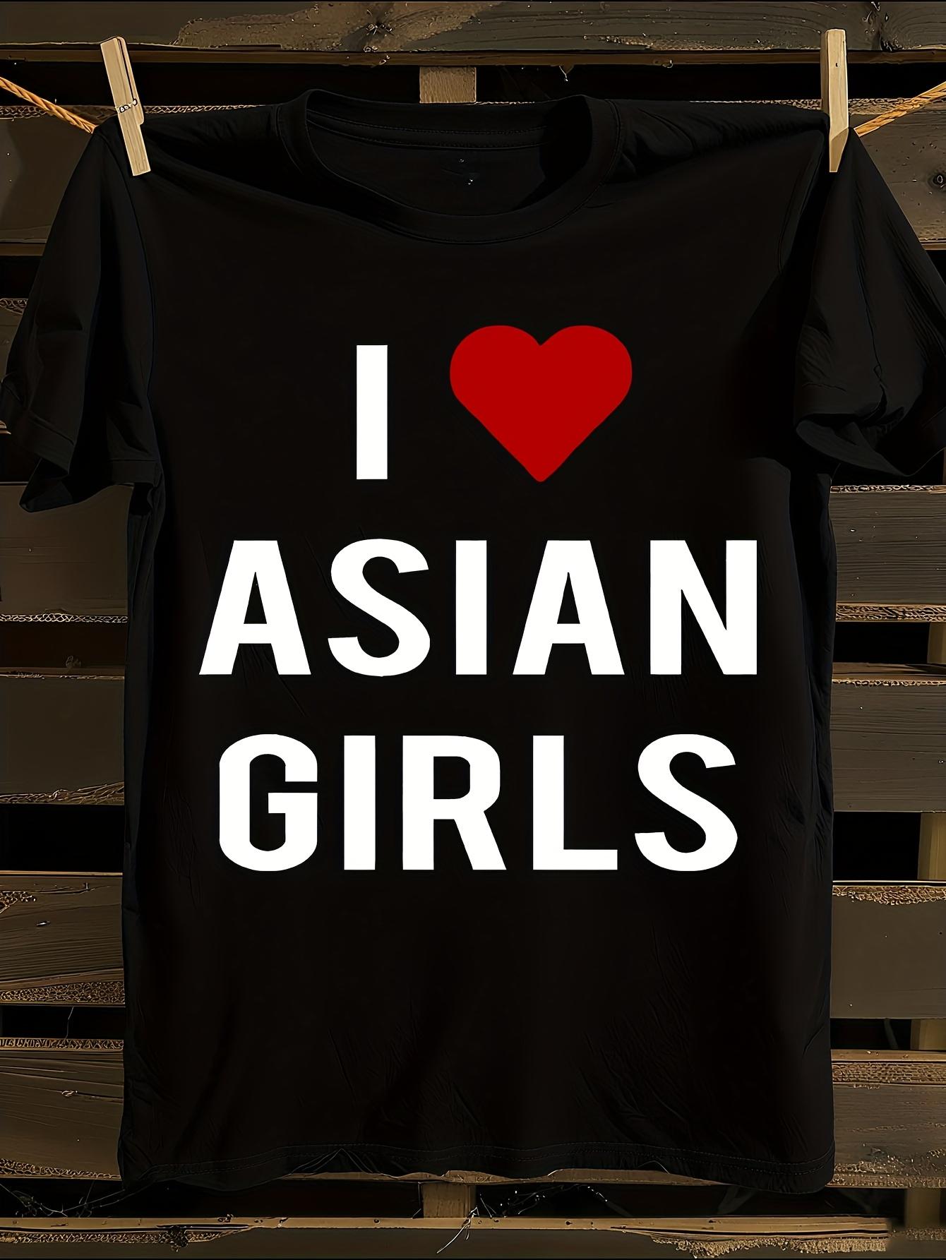 I Love Asian Graphic Tshirt XXL