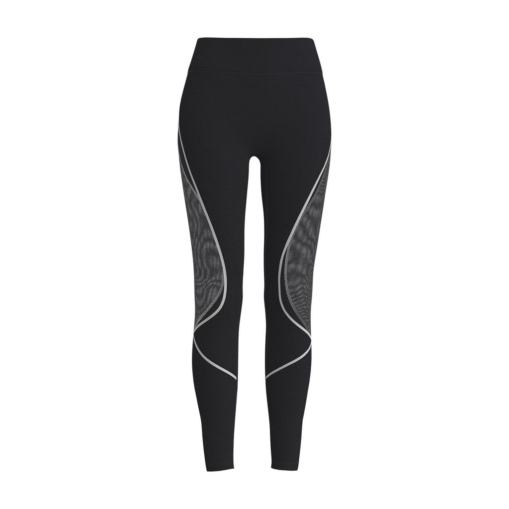 Women's Color Blocked Mesh Yoga Pants with European and American Splicing, High Waist and Hip Lifting Running Sports Pants