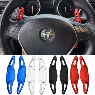For Alfa Romeo Giulietta 2011-, Alfa MiTo 2010- Car Steering Wheel Shift Paddle DSG Extension Gear Stickers Accessories